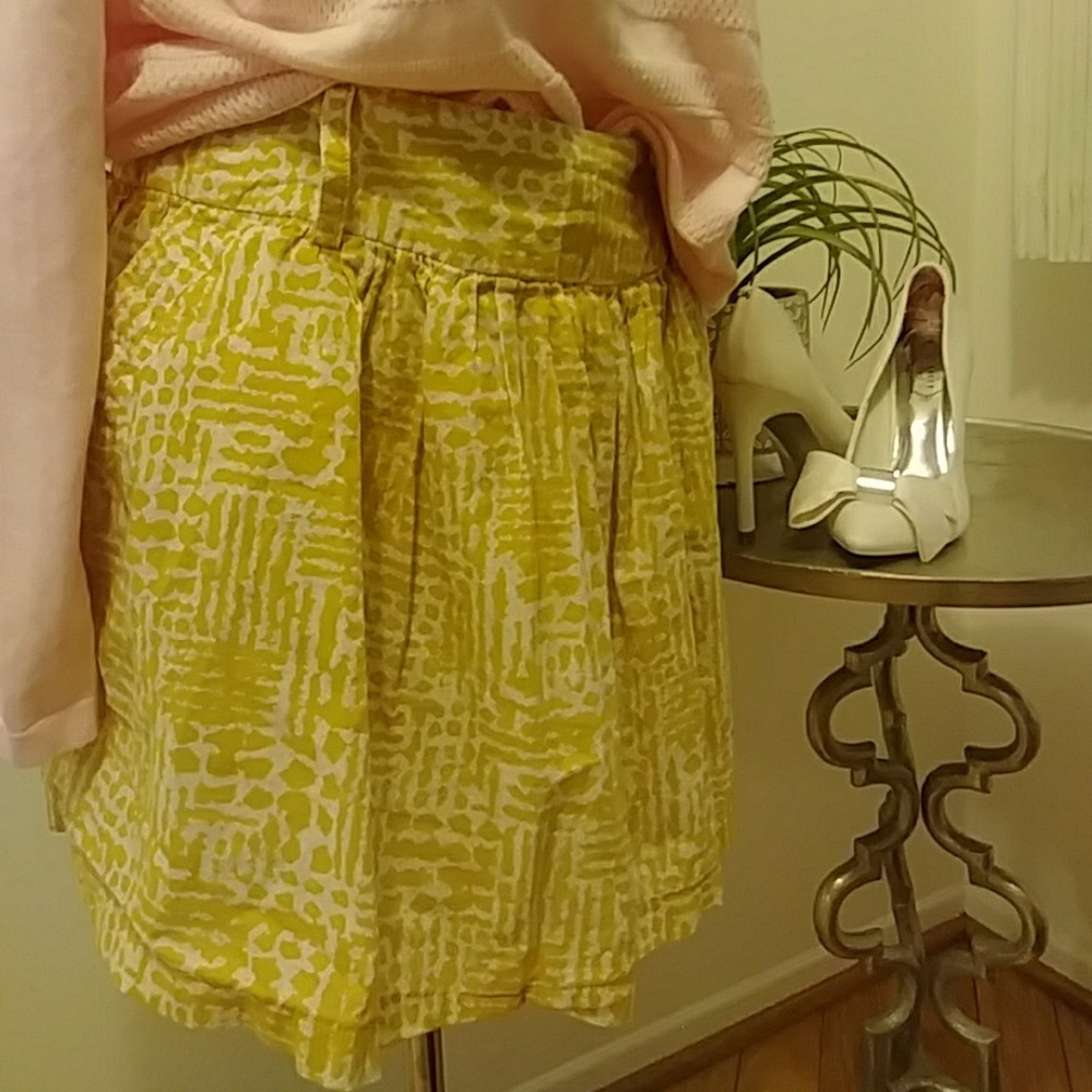 Forever21 skirt yellow/white [0134]
